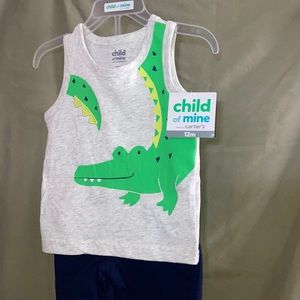 #2436 NWT Boys Carter 2Pc. Shirt/ Shorts Set